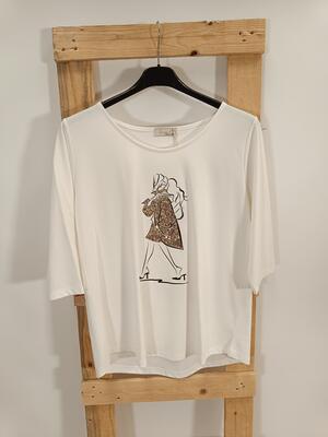 DAMEN T-SHIRT 3/4M GG2072 Tellini S.R.L. Großhandelskleidung